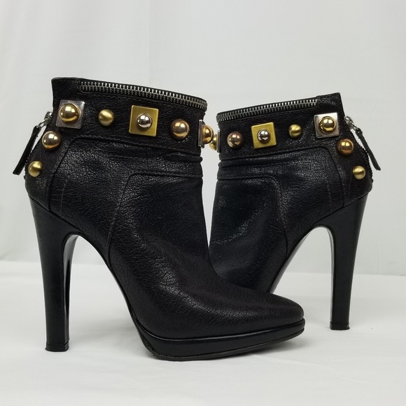 Giuseppe Zanotti Leather Ankle Boots Heels size 37 - Picture 2 of 8